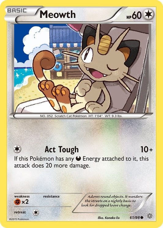 Image for Meowth (61/98) - Pokemon