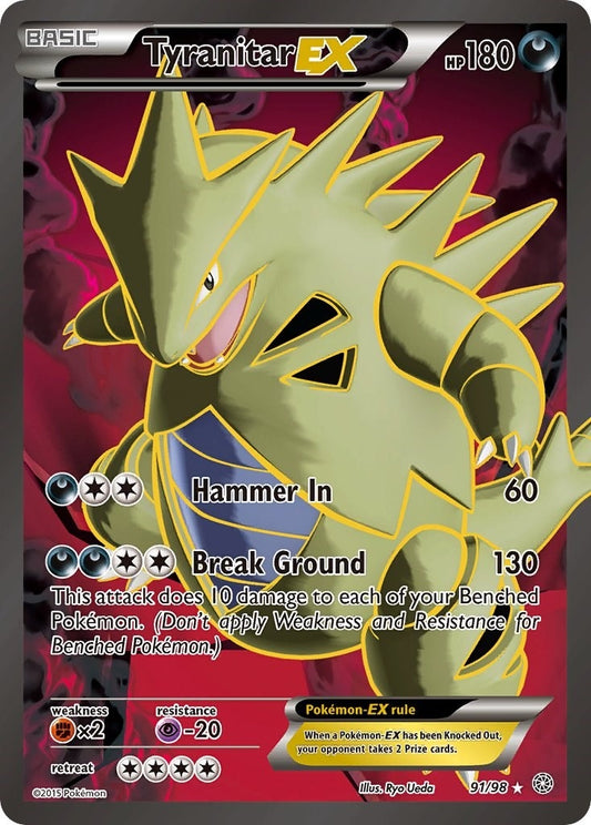 Image for Tyranitar EX (91 Full Art) (91/98) - Pokemon