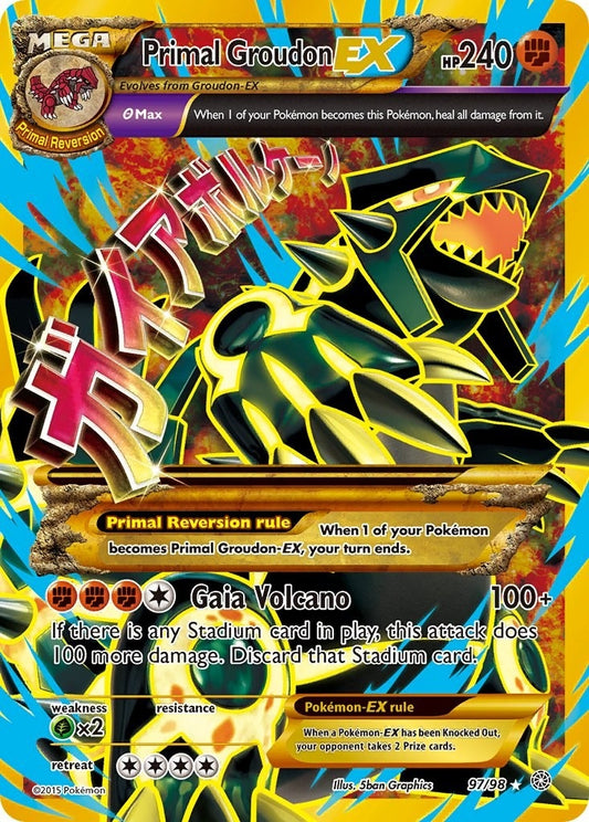 Image for Primal Groudon EX (Shiny Full Art) (97/98) - Pokemon