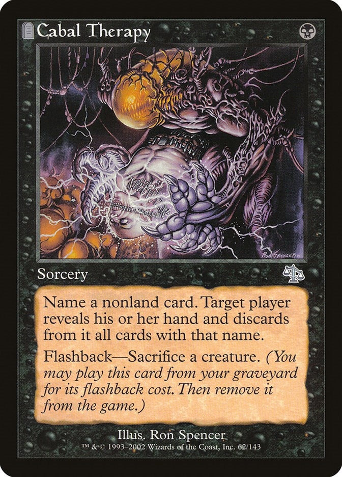 Image for Cabal Therapy (62) - Magic: The Gathering