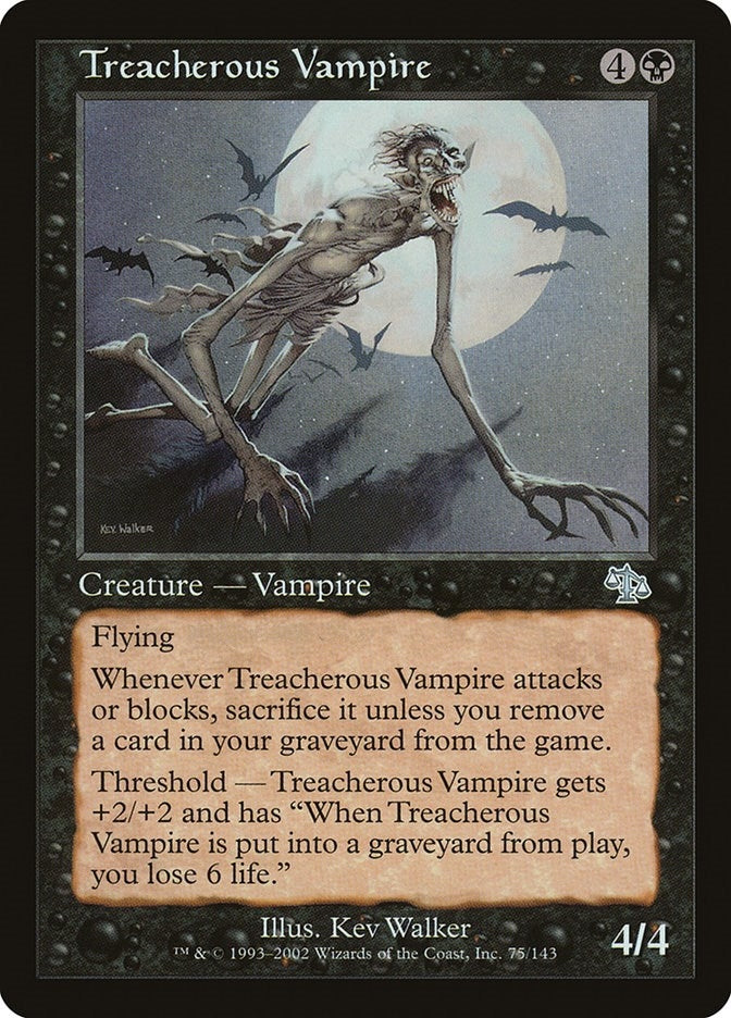 Image for Treacherous Vampire (75) - Magic: The Gathering