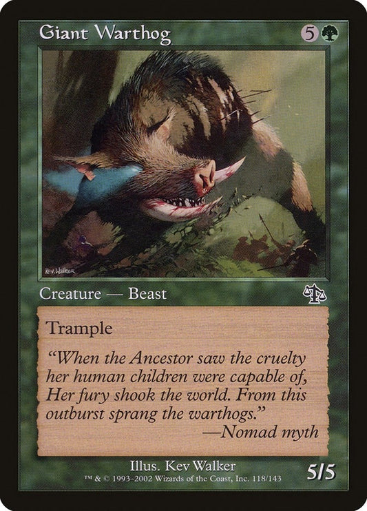 Image for Giant Warthog (118) - Magic: The Gathering