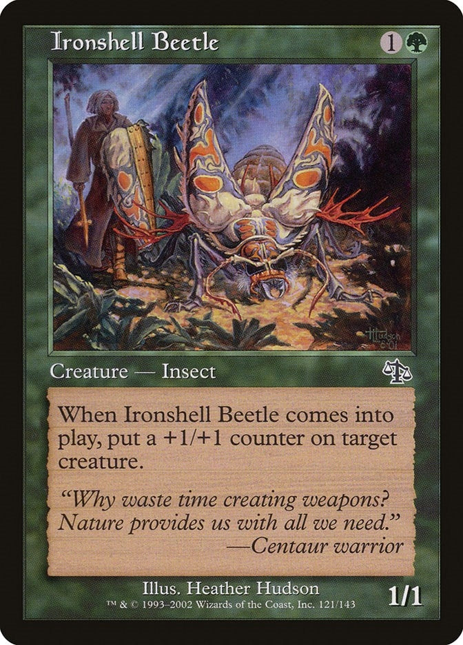 Image for Ironshell Beetle (121) - Magic: The Gathering