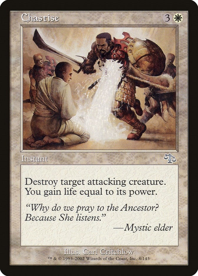 Image for Chastise (8) - Magic: The Gathering