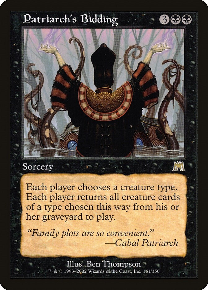 Image for Patriarch's Bidding (161) - Magic: The Gathering