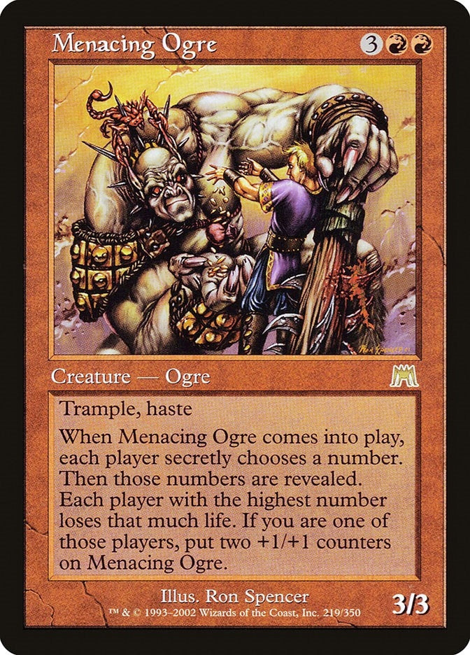 Image for Menacing Ogre (219) - Magic: The Gathering