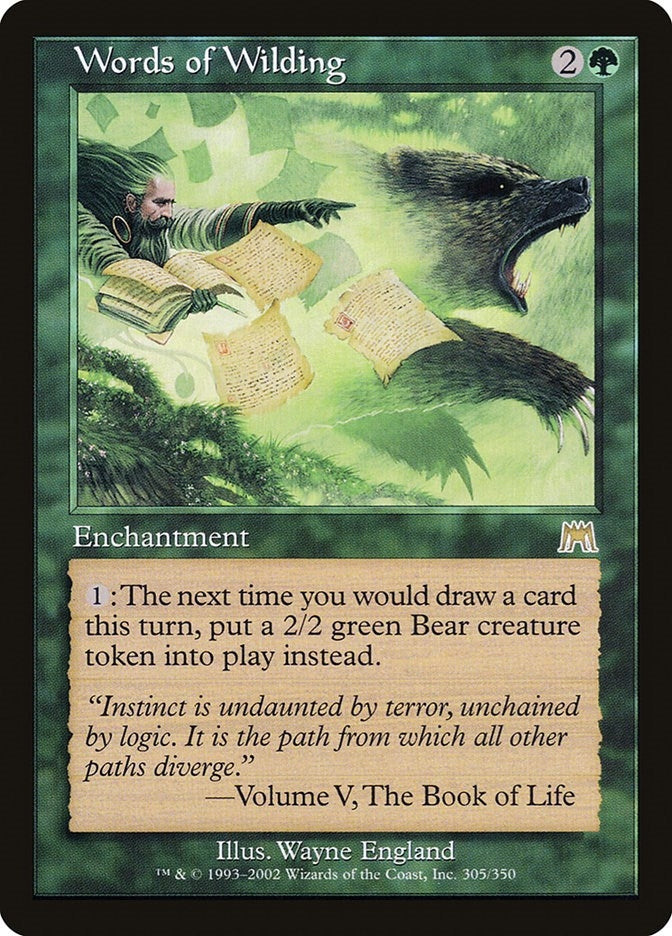 Image for Words of Wilding (305) - Magic: The Gathering