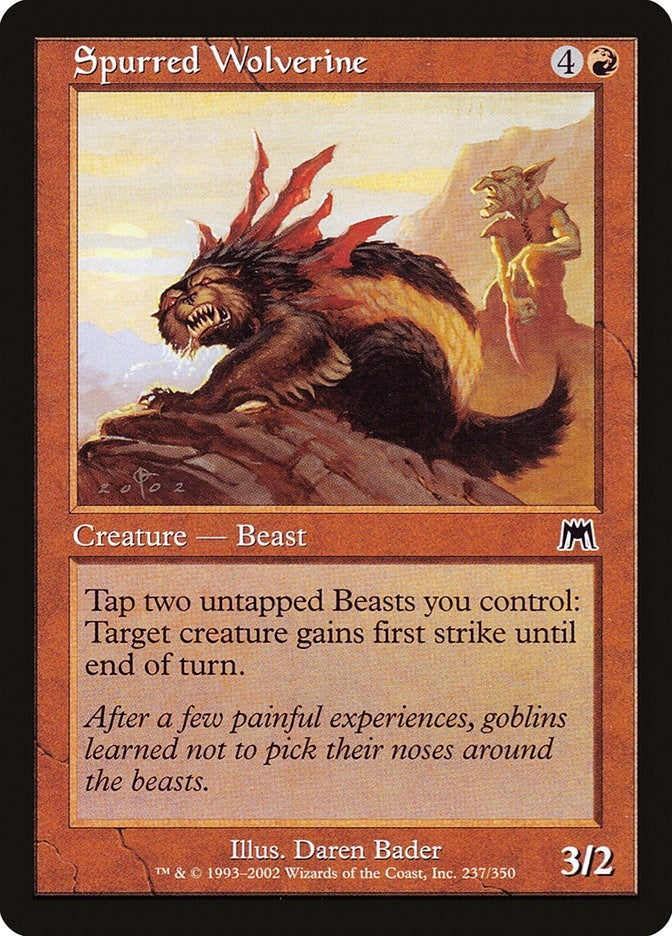 Image for Spurred Wolverine (237) - Magic: The Gathering