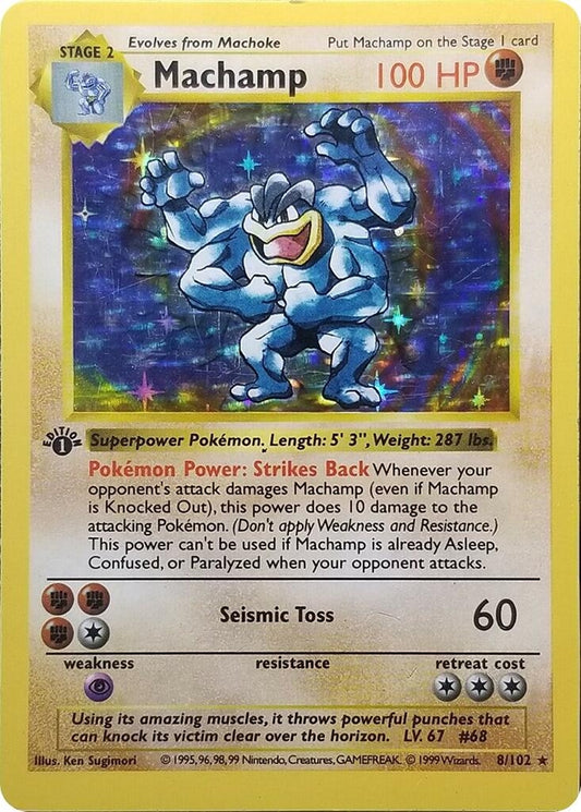 Image for Machamp - 8/102 (Base Set Shadowless) (008/102) - Pokemon