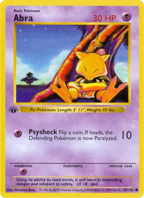 Image for Abra (043/102) - Pokemon