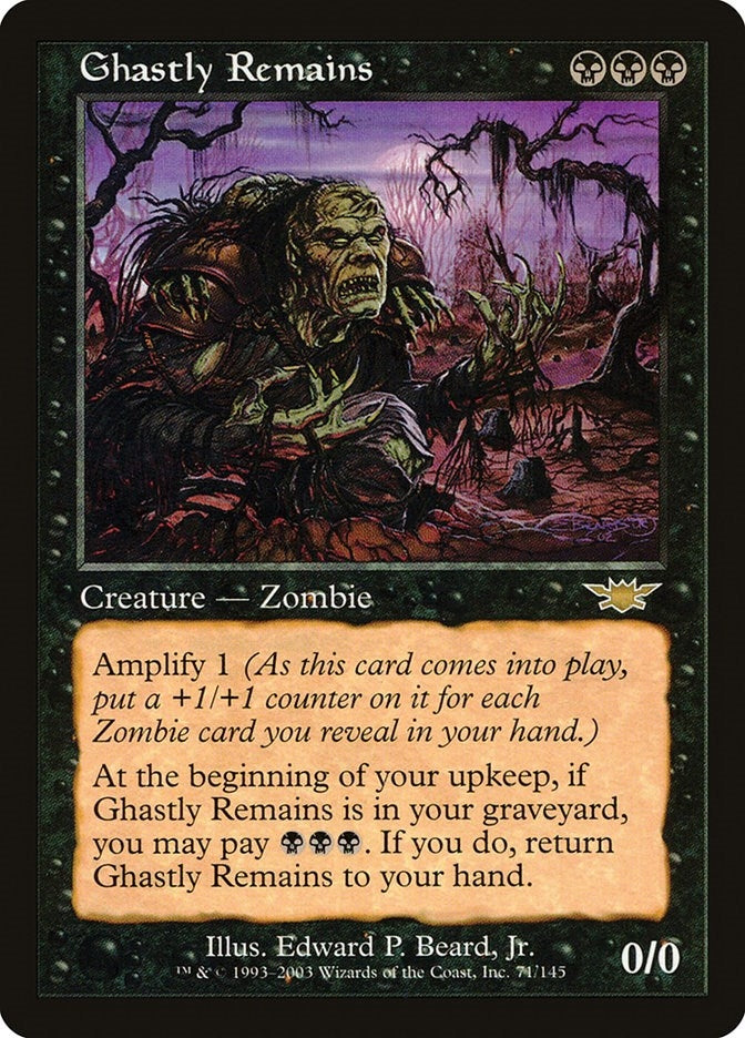 Image for Ghastly Remains (71) - Magic: The Gathering