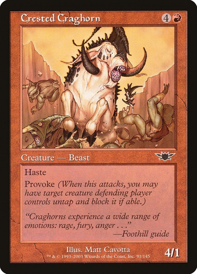Image for Crested Craghorn (91) - Magic: The Gathering
