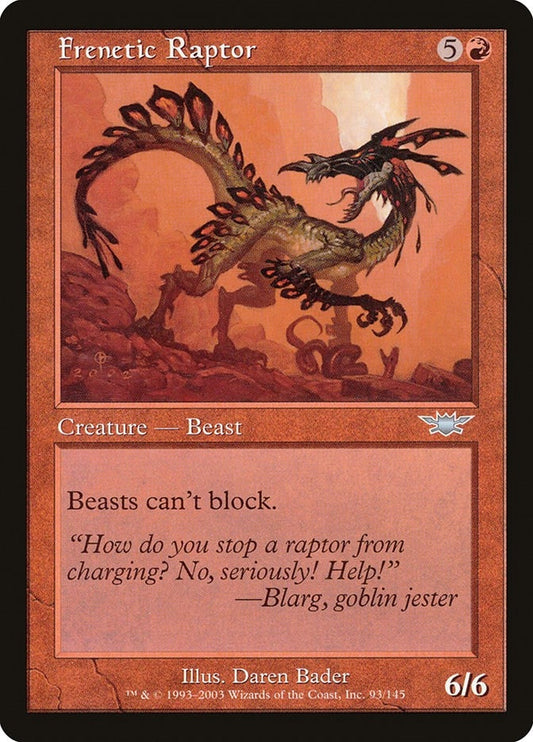 Image for Frenetic Raptor (93) - Magic: The Gathering