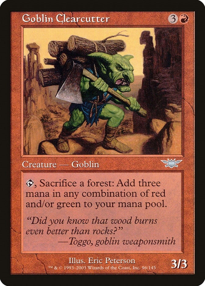 Image for Goblin Clearcutter (96) - Magic: The Gathering