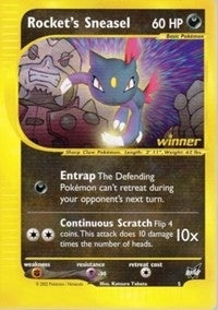 Image for Rocket's Sneasel - 5 [Winner] (005/009) - Pokemon