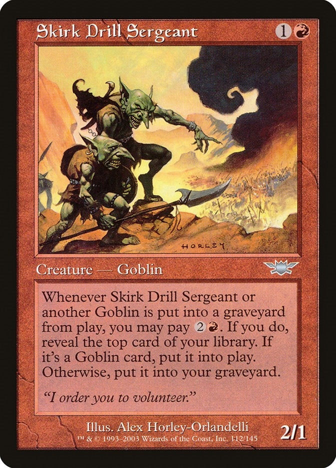 Image for Skirk Drill Sergeant (112) - Magic: The Gathering