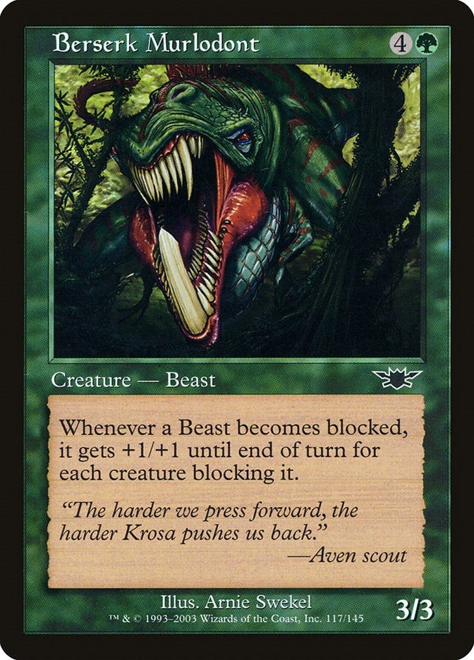 Image for Berserk Murlodont (117) - Magic: The Gathering