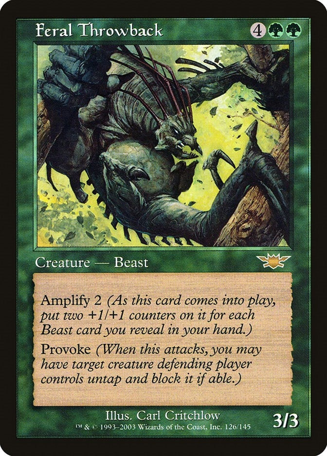 Image for Feral Throwback (126) - Magic: The Gathering