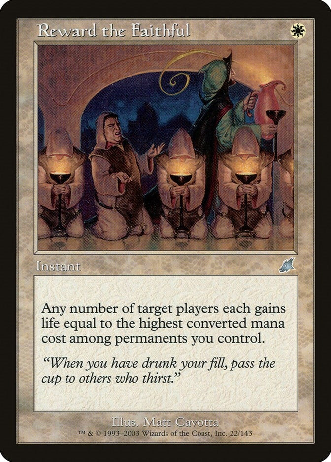 Image for Reward the Faithful (22) - Magic: The Gathering