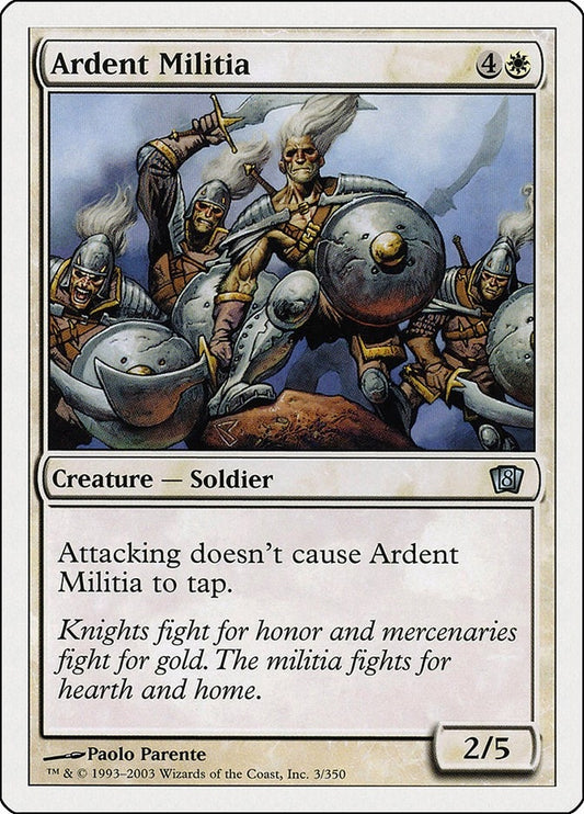 Image for Ardent Militia (3) - Magic: The Gathering
