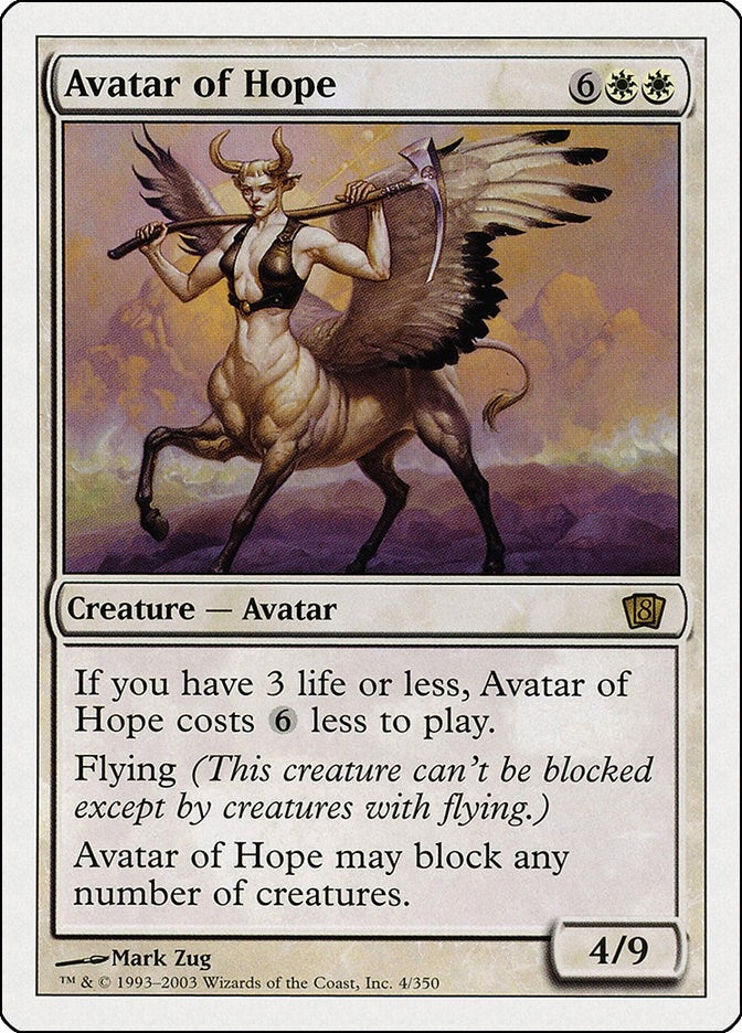 Image for Avatar of Hope (4) - Magic: The Gathering
