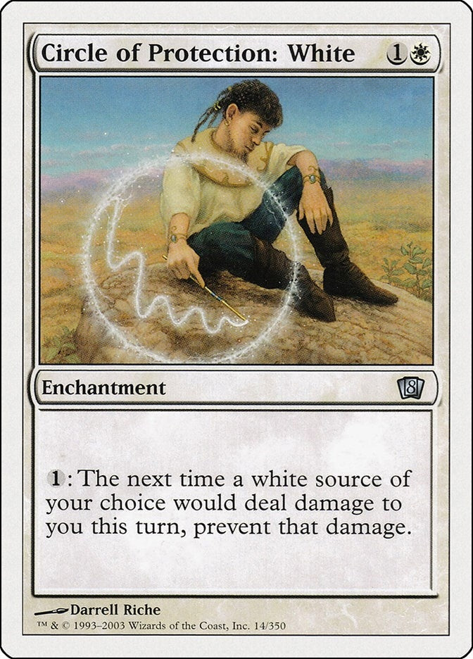 Image for Circle of Protection: White (14) - Magic: The Gathering