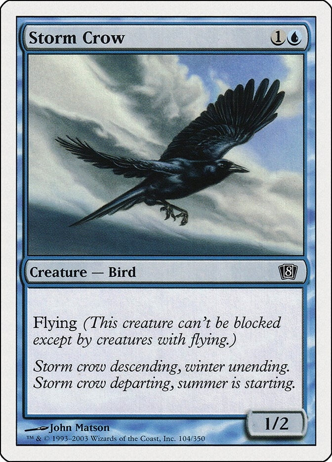 Image for Storm Crow (104) - Magic: The Gathering
