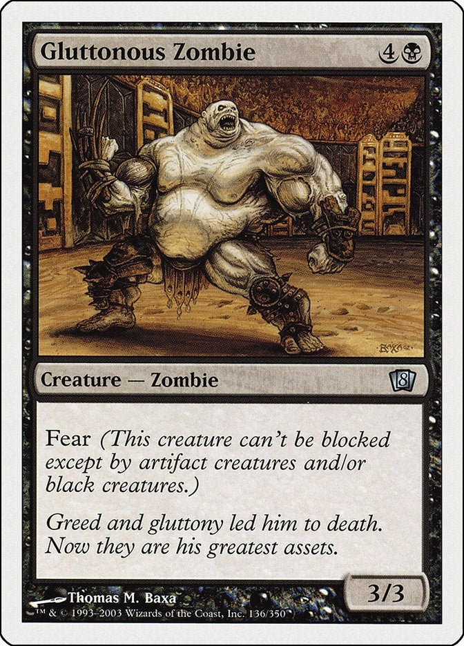 Image for Gluttonous Zombie (136) - Magic: The Gathering