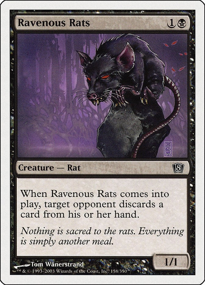 Image for Ravenous Rats (158) - Magic: The Gathering