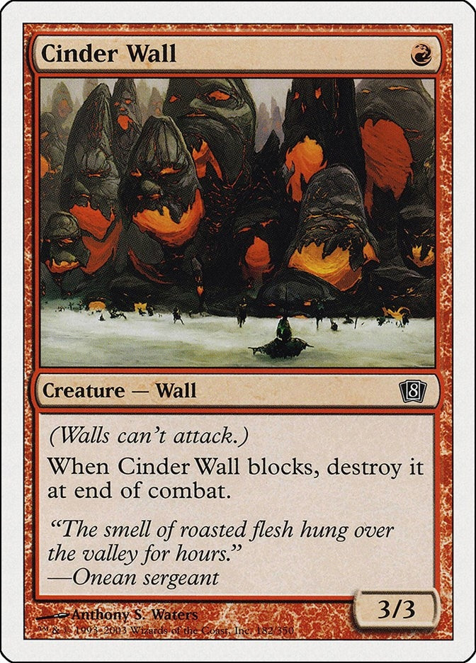 Image for Cinder Wall (182) - Magic: The Gathering