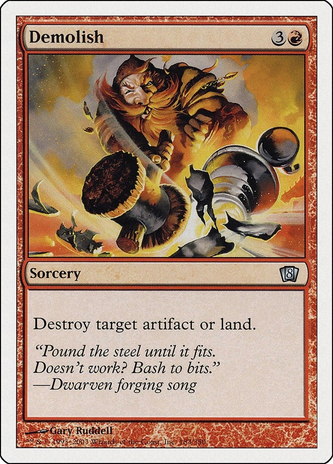 Image for Demolish (183) - Magic: The Gathering