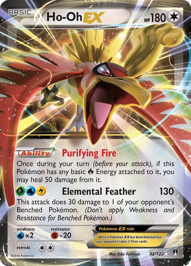 Image for Ho-Oh EX (92/122) - Pokemon