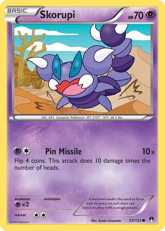 Image for Skorupi (53/122) - Pokemon