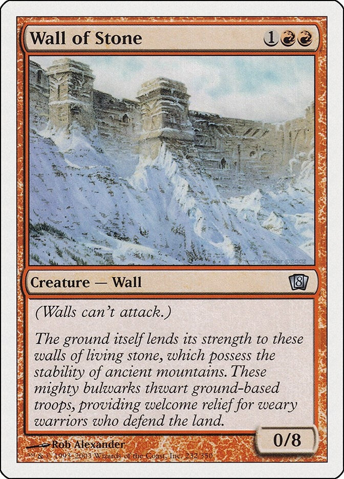 Image for Wall of Stone (232) - Magic: The Gathering