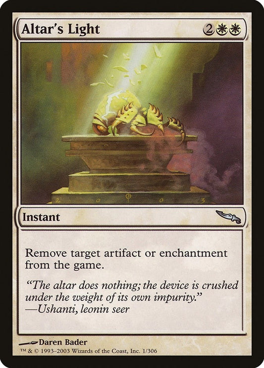 Image for Altar's Light (1) - Magic: The Gathering