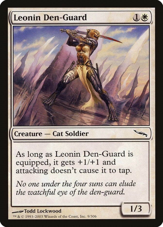 Image for Leonin Den-Guard (9) - Magic: The Gathering