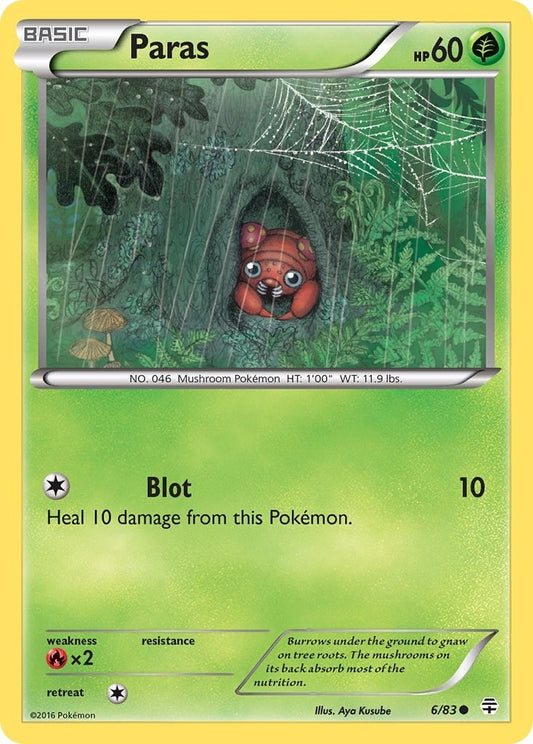 Image for Paras (6/83) - Pokemon