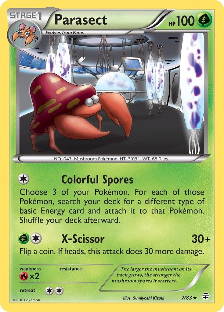 Image for Parasect (7/83) - Pokemon