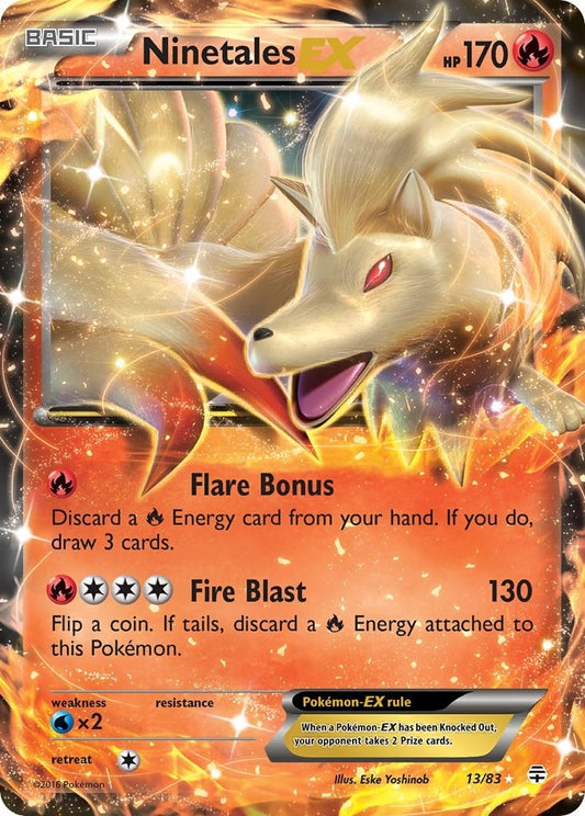 Image for Ninetales EX (13/83) - Pokemon