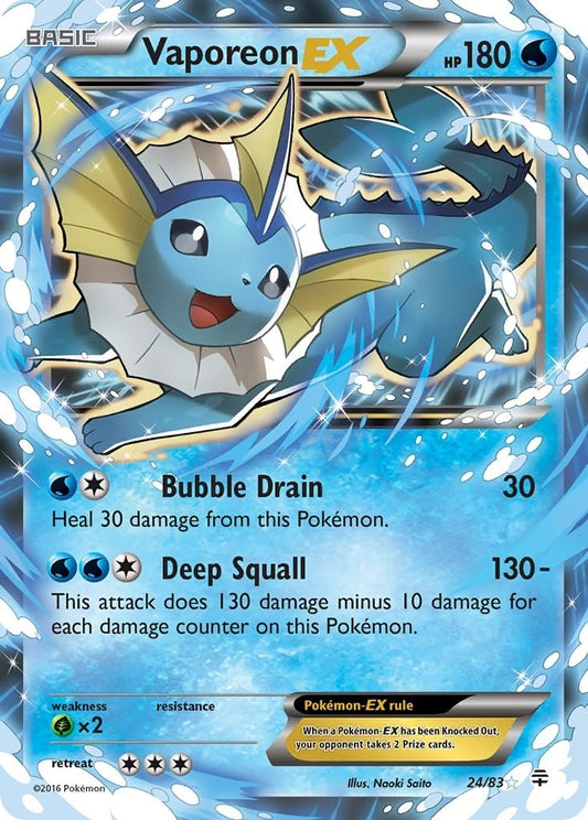 Image for Vaporeon EX (24/83) - Pokemon