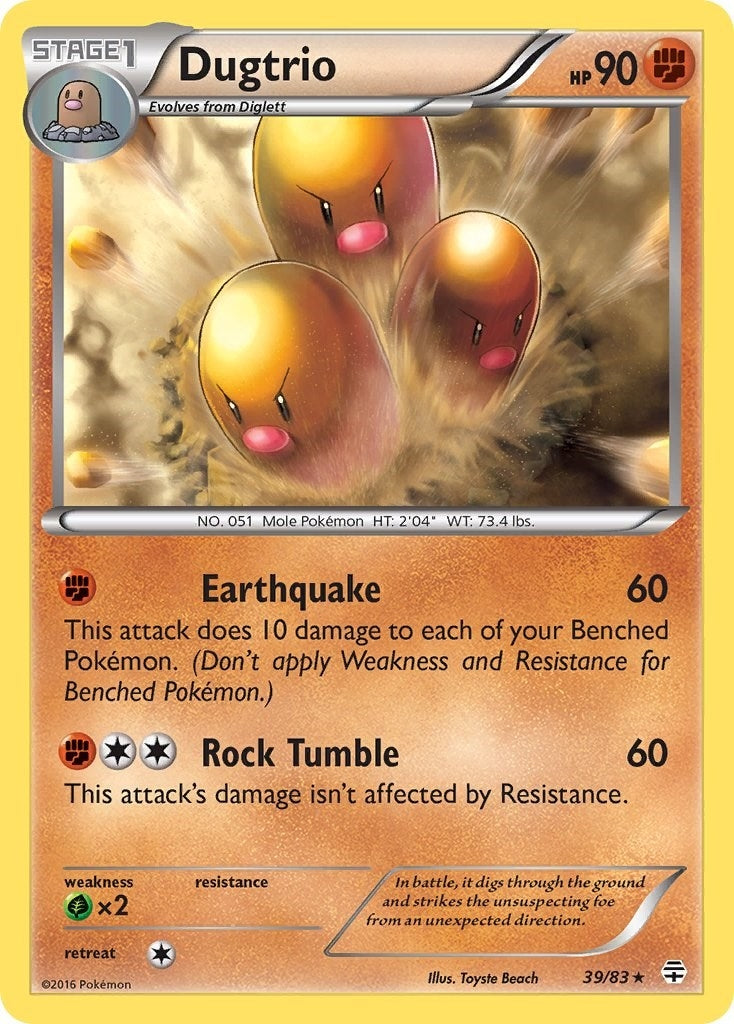 Image for Dugtrio (39/83) - Pokemon
