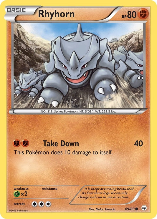 Image for Rhyhorn (49/83) - Pokemon