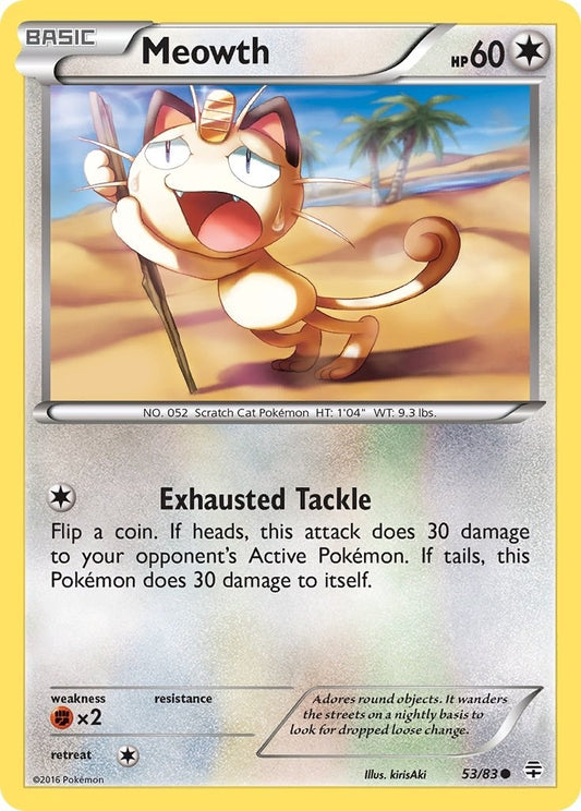 Image for Meowth (53/83) - Pokemon
