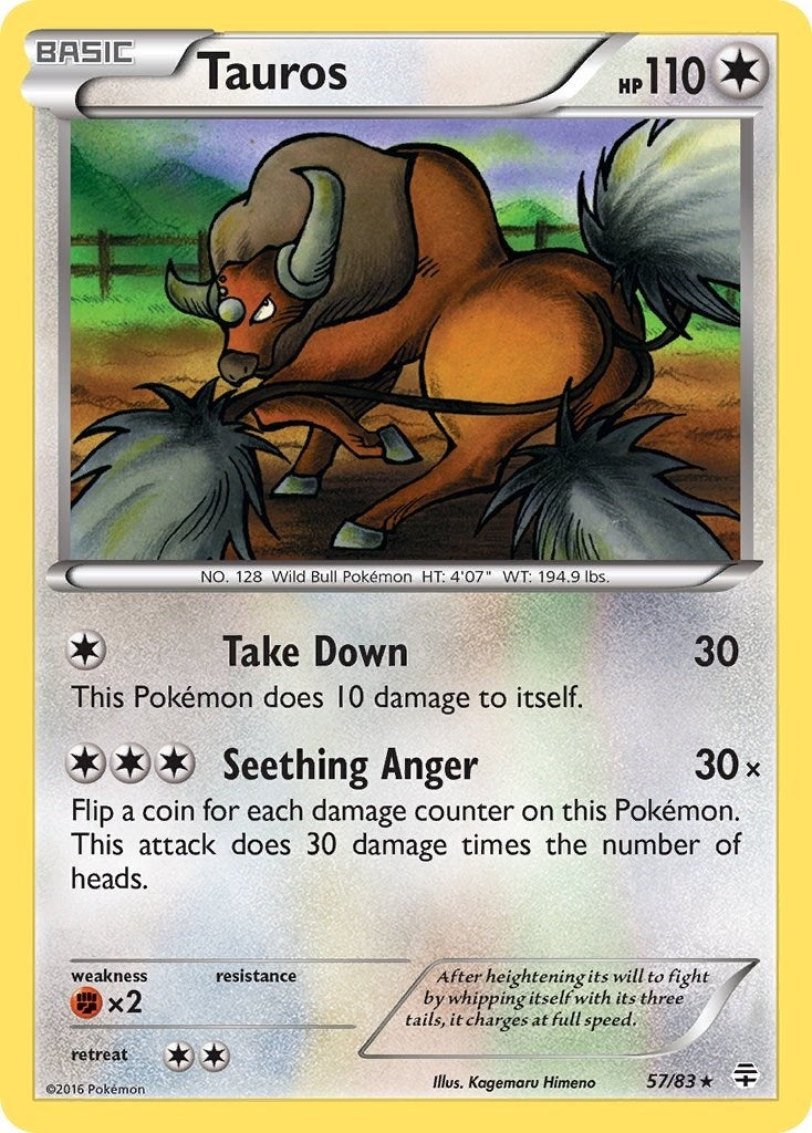 Image for Tauros (57/83) - Pokemon