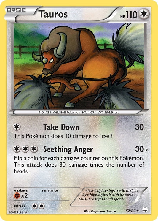 Image for Tauros (57/83) - Pokemon