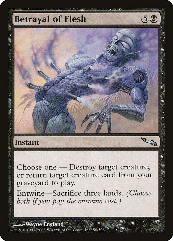 Image for Betrayal of Flesh (58) - Magic: The Gathering