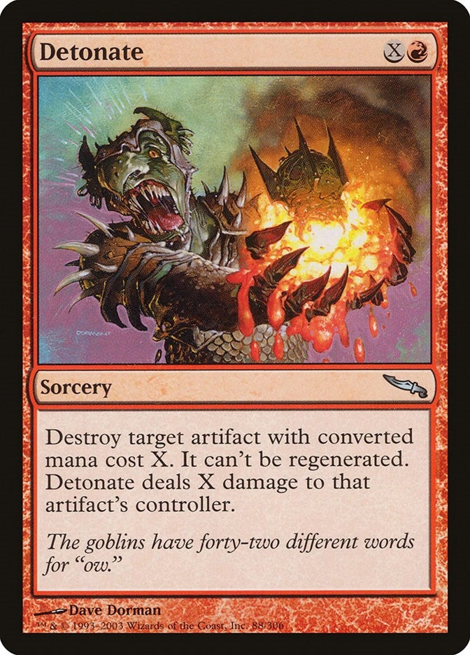 Image for Detonate (88) - Magic: The Gathering