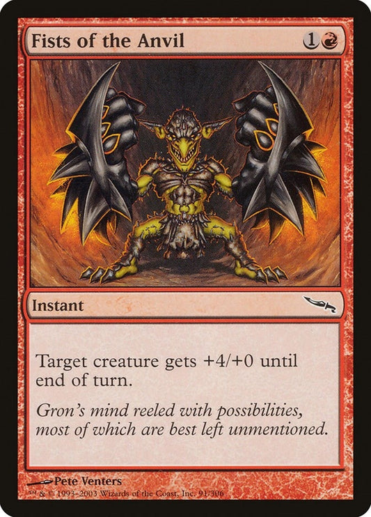 Image for Fists of the Anvil (91) - Magic: The Gathering