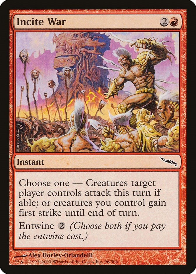 Image for Incite War (96) - Magic: The Gathering