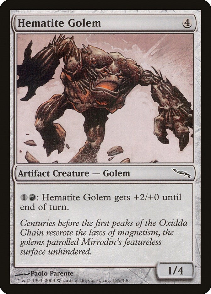 Image for Hematite Golem (185) - Magic: The Gathering
